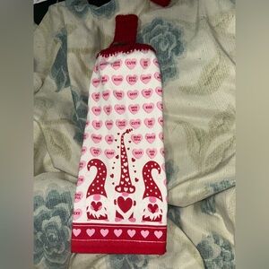 Gnomes Valentines Hanging Towel